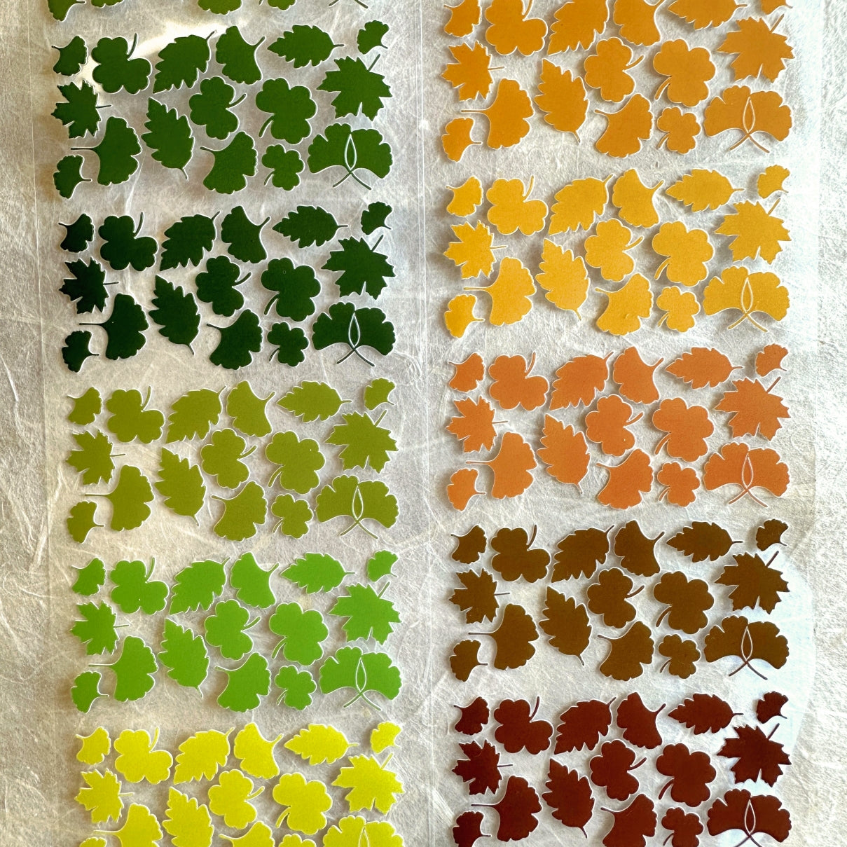 MuJie Original Studio - Ginkgo Rendezvous pre-cut sticker tape SAMPLES