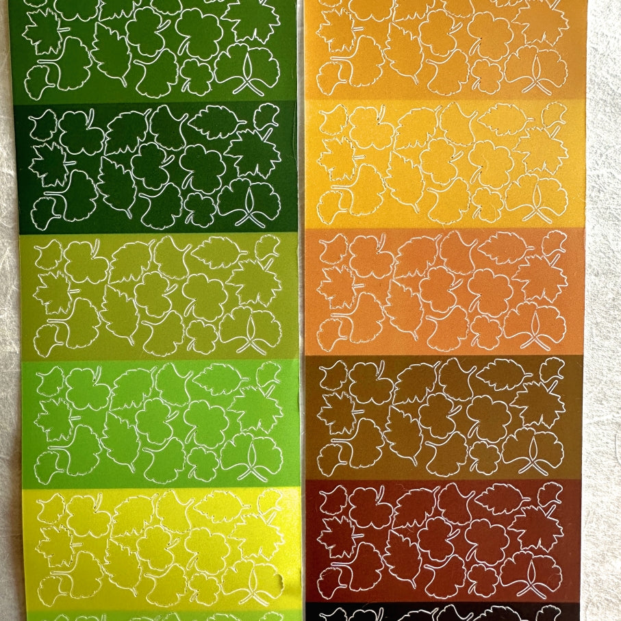 MuJie Original Studio - Ginkgo Rendezvous pre-cut sticker tape SAMPLES