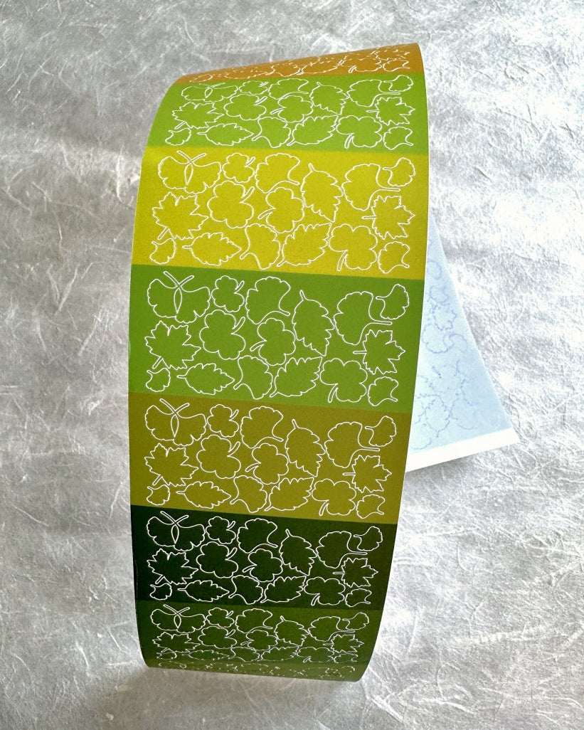 MuJie Original Studio - Ginkgo Rendezvous pre-cut sticker tape SAMPLES