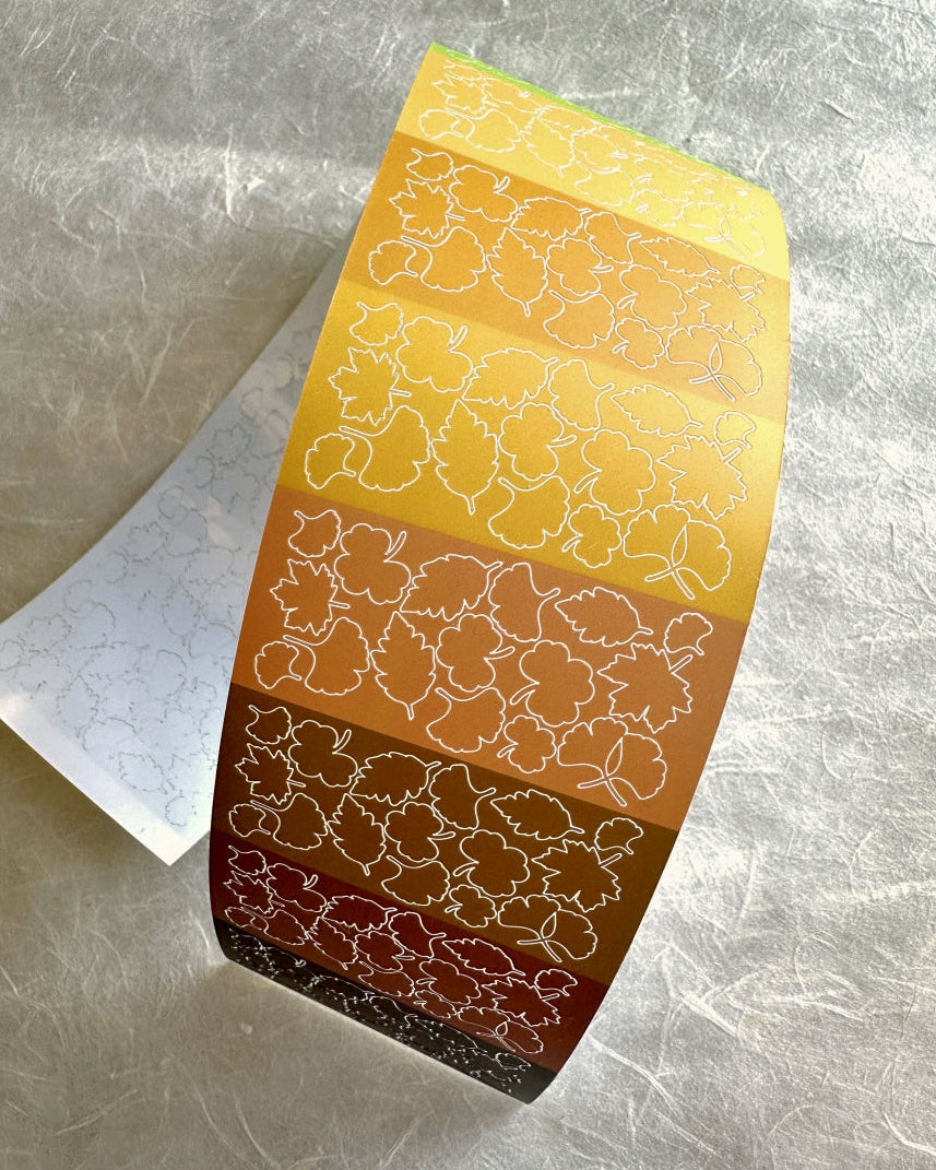 MuJie Original Studio - Ginkgo Rendezvous pre-cut sticker tape SAMPLES