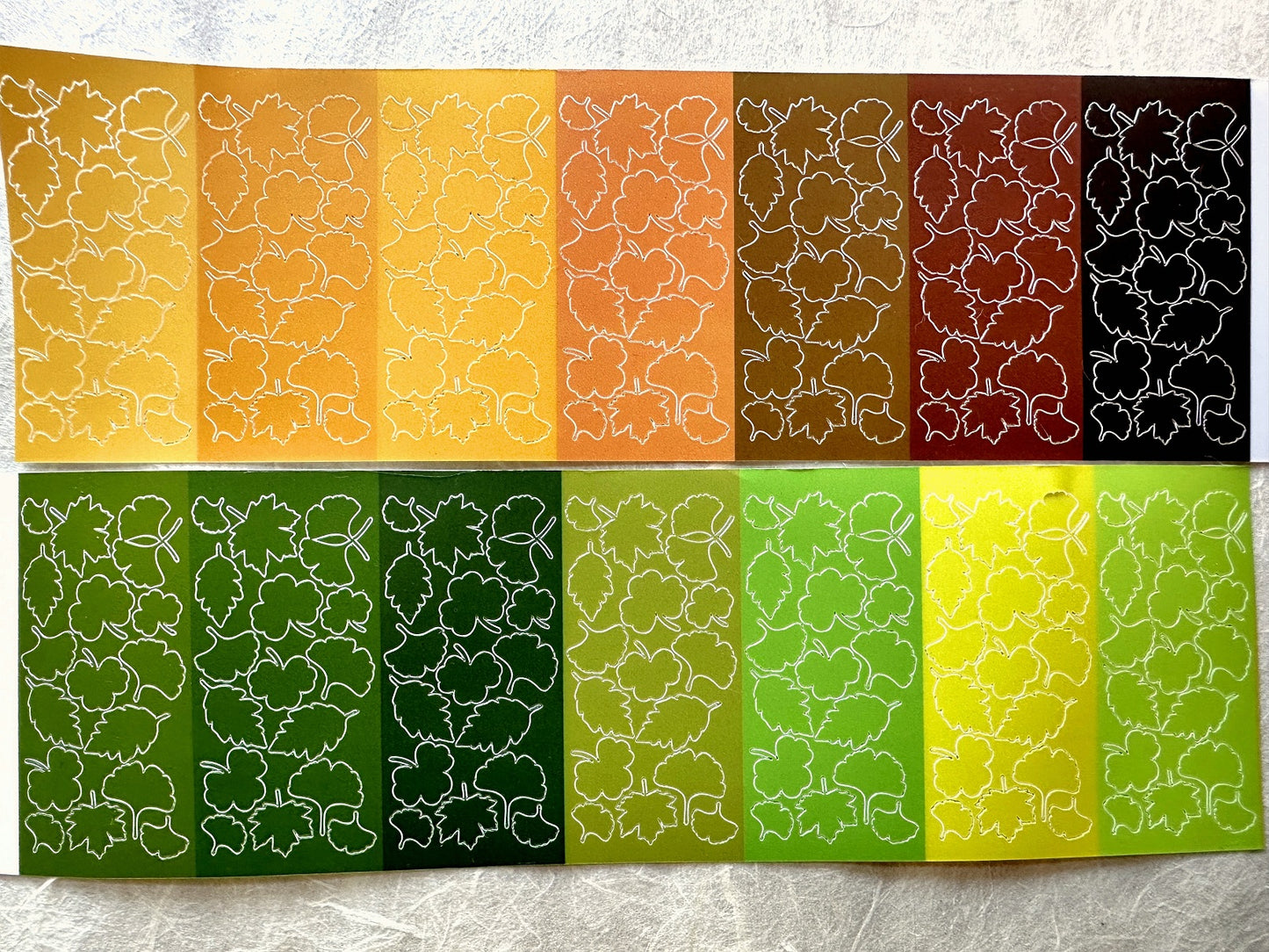 MuJie Original Studio - Ginkgo Rendezvous pre-cut sticker tape SAMPLES