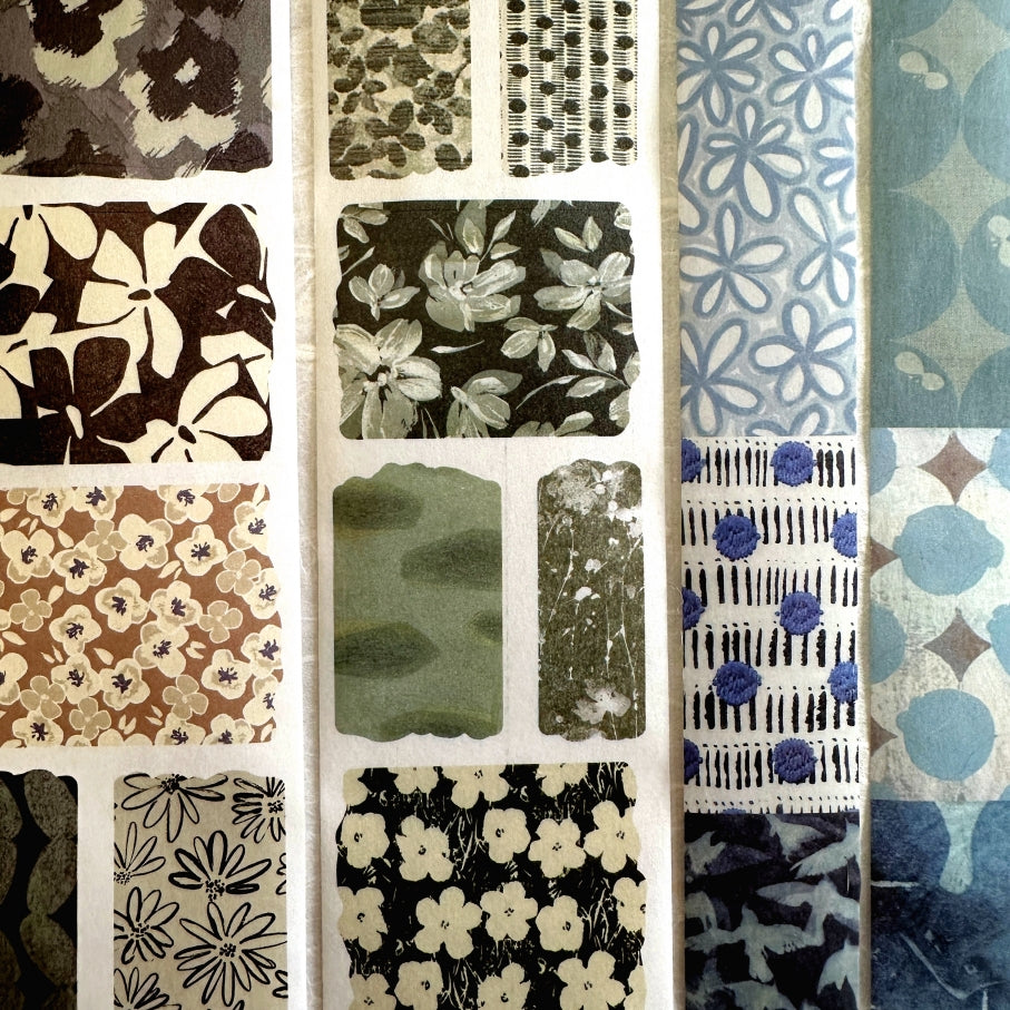 Muguang (Brand) - Empty Mountain Weaving series pre-cut washi tape SAMPLES
