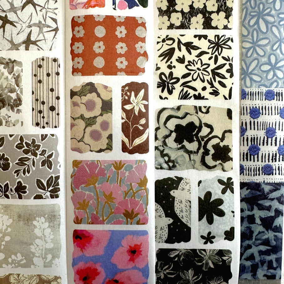 Muguang (Brand) - Empty Mountain Weaving series pre-cut washi tape SAMPLES