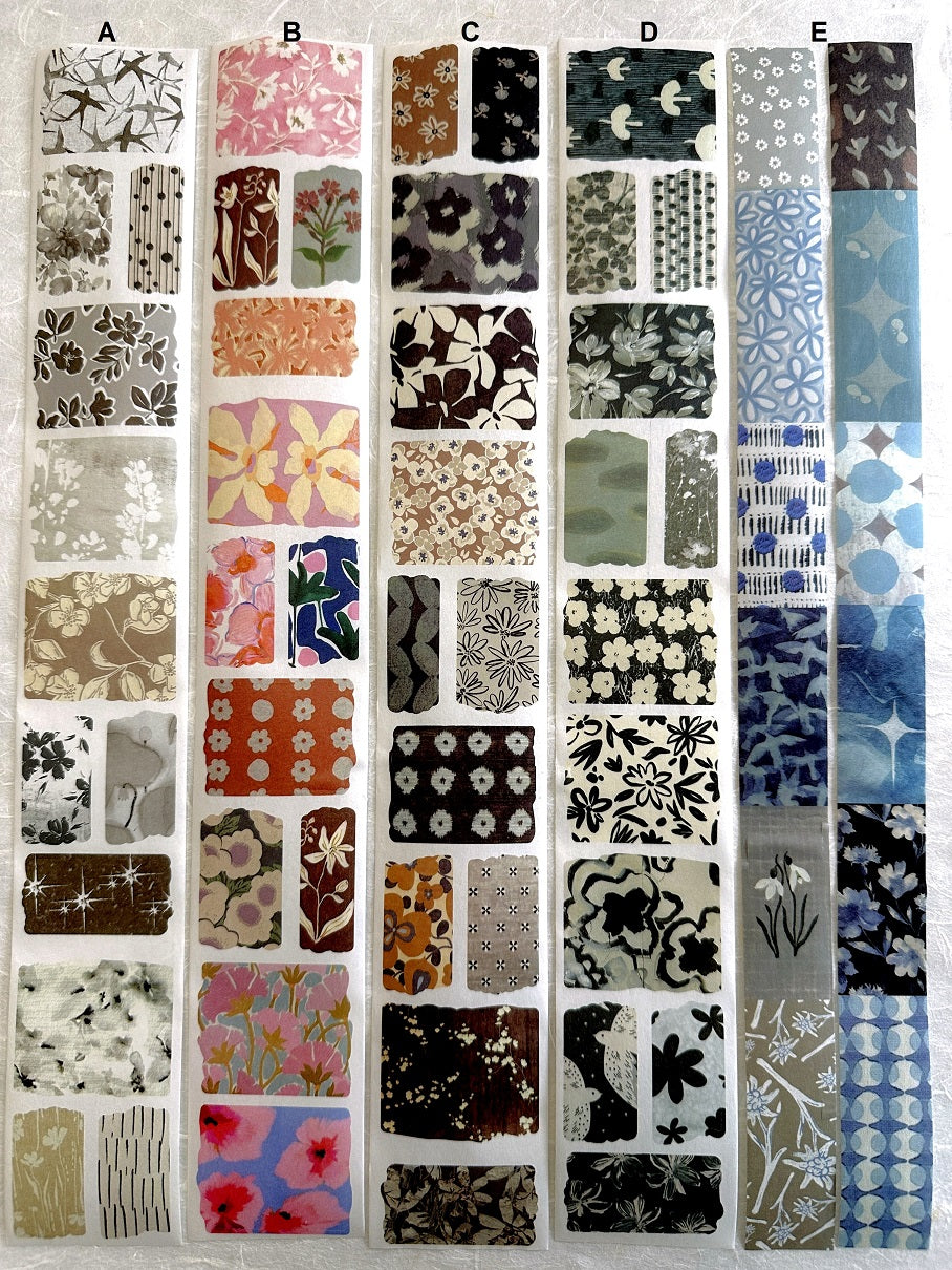 Muguang (Brand) - Empty Mountain Weaving series pre-cut washi tape SAMPLES