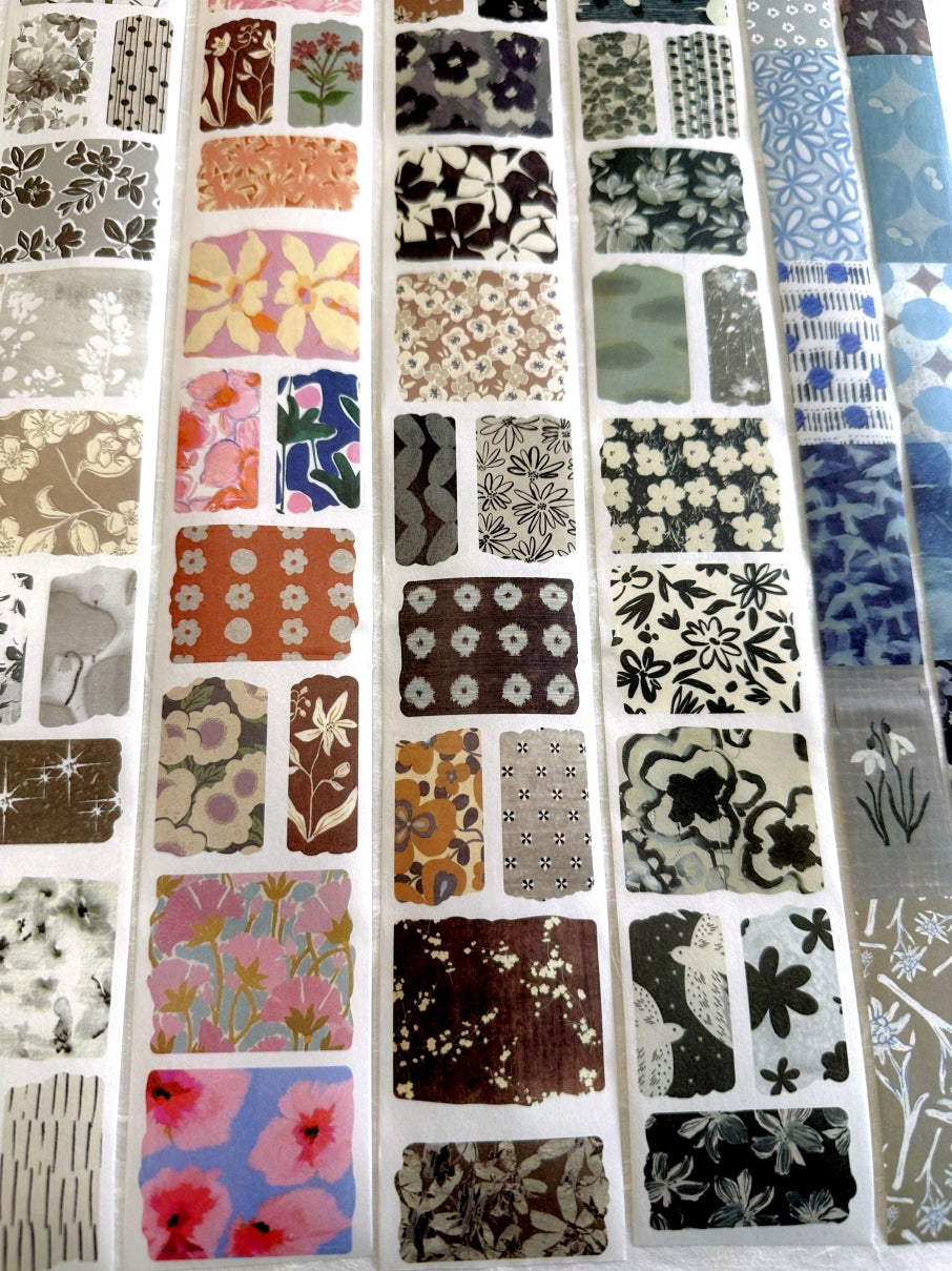 Muguang (Brand) - Empty Mountain Weaving series pre-cut washi tape SAMPLES
