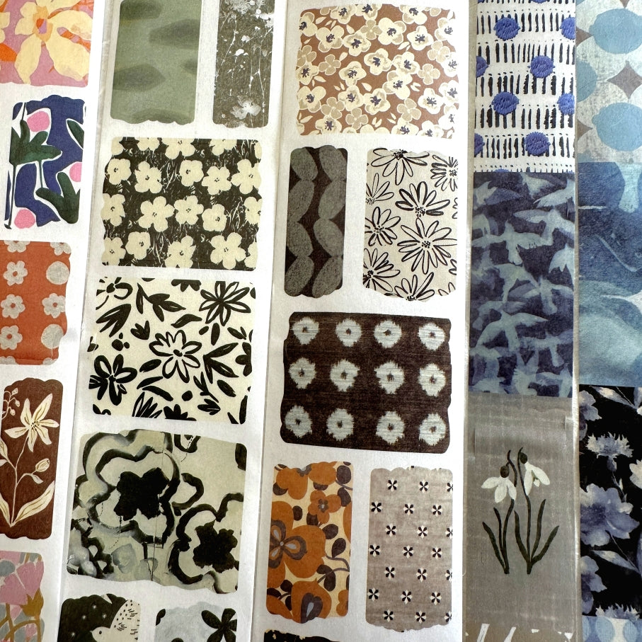 Muguang (Brand) - Empty Mountain Weaving series pre-cut washi tape SAMPLES