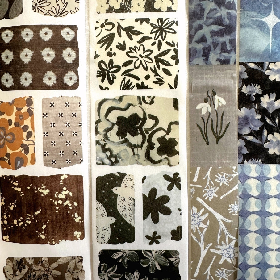 Muguang (Brand) - Empty Mountain Weaving series pre-cut washi tape SAMPLES