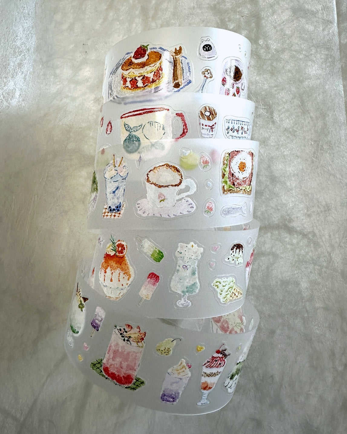 MuZiShan Studio - Sweet Frozen Treats kiss-cut PET & paper tape SAMPLES