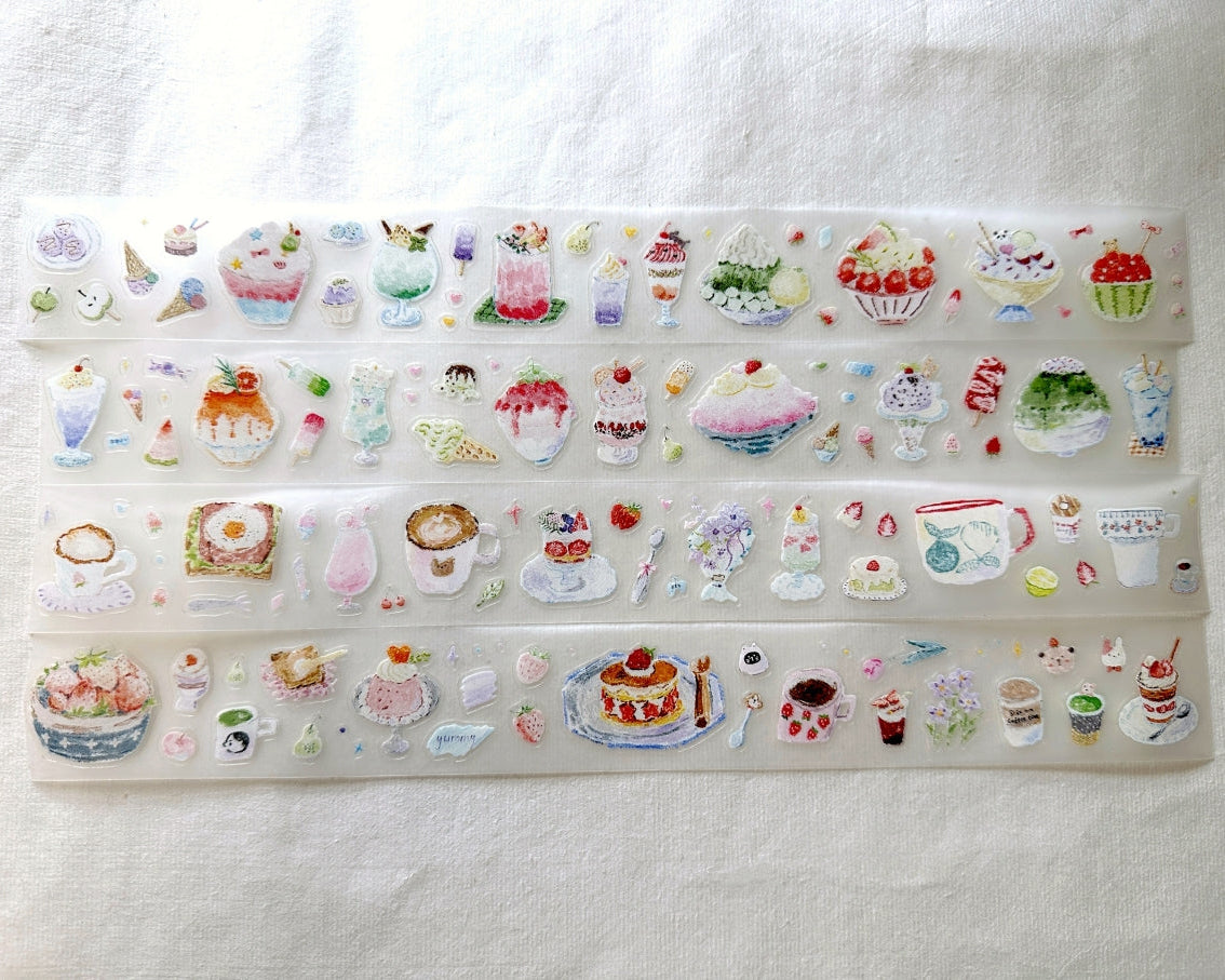 MuZiShan Studio - Sweet Frozen Treats kiss-cut PET & paper tape SAMPLES