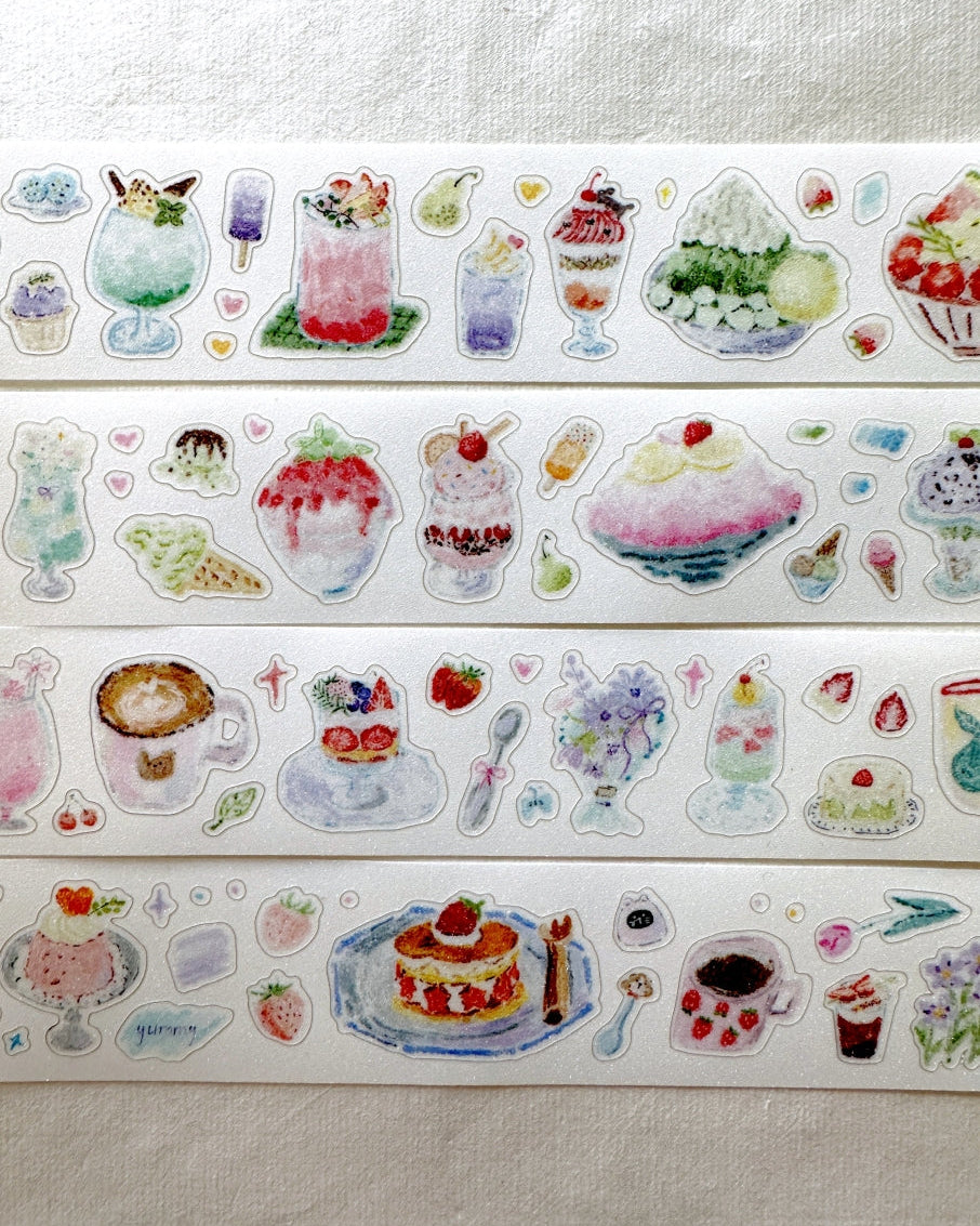 MuZiShan Studio - Sweet Frozen Treats kiss-cut PET & paper tape SAMPLES