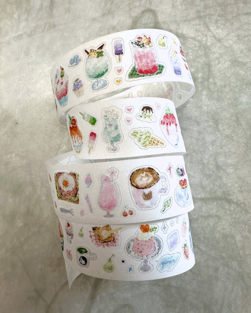 MuZiShan Studio - Sweet Frozen Treats kiss-cut PET & paper tape SAMPLES