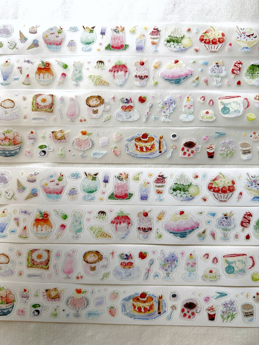 MuZiShan Studio - Sweet Frozen Treats kiss-cut PET & paper tape SAMPLES