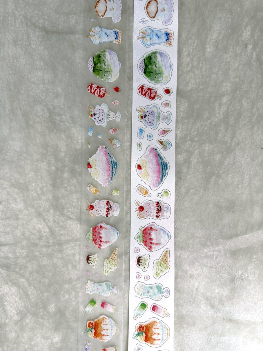 MuZiShan Studio - Sweet Frozen Treats kiss-cut PET & paper tape SAMPLES