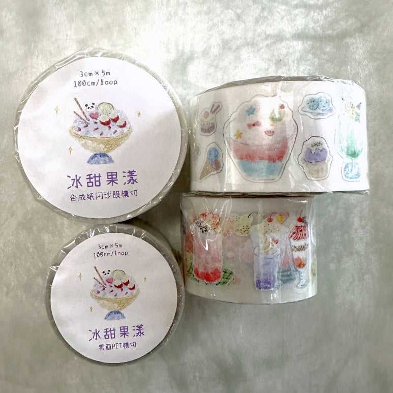 MuZiShan Studio - Sweet Frozen Treats kiss-cut PET & paper tape SAMPLES