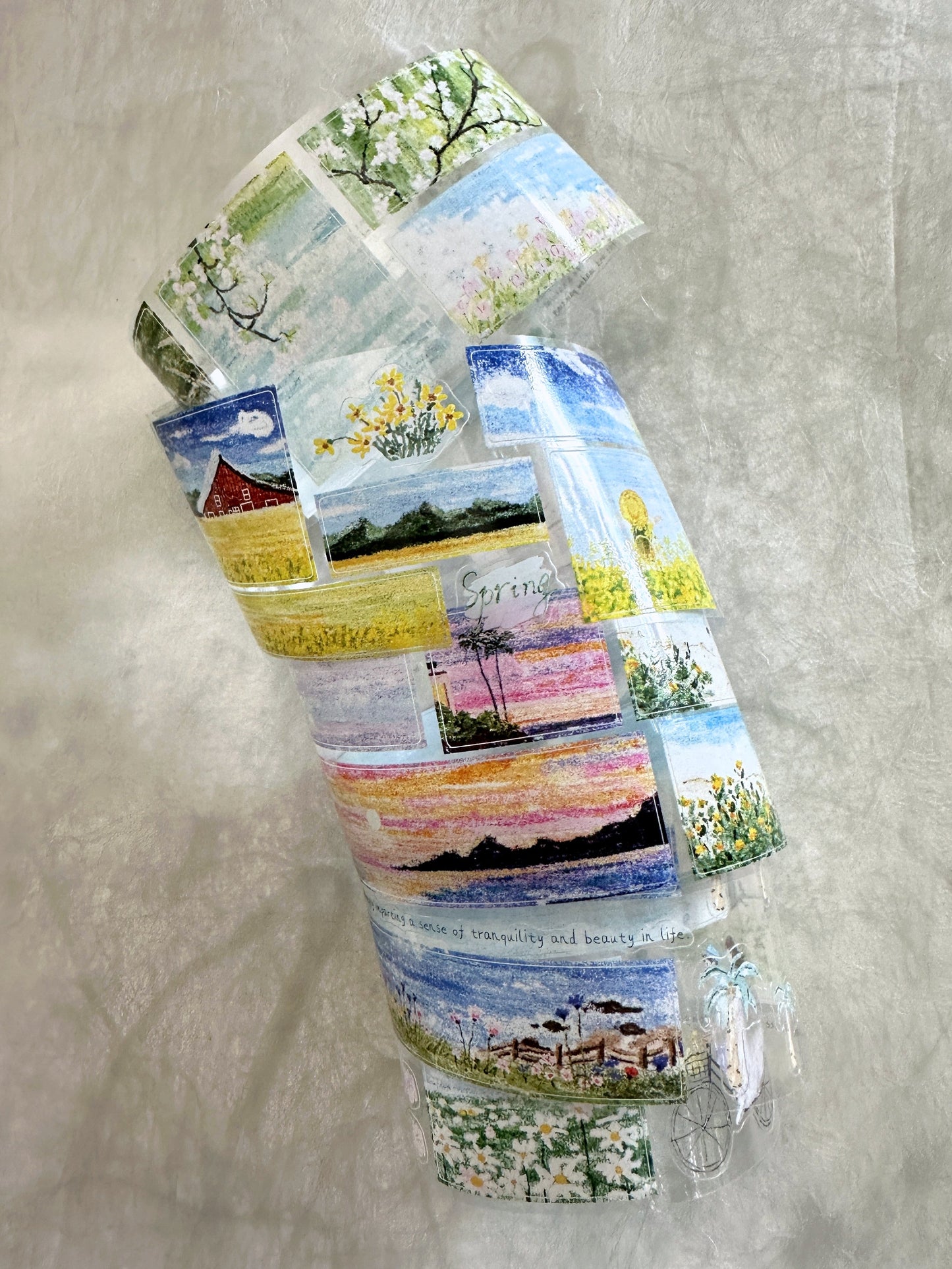 MuZiShan Studio - Looking for Spring kiss-cut PET tape (5 cm x 115 cm) SAMPLES