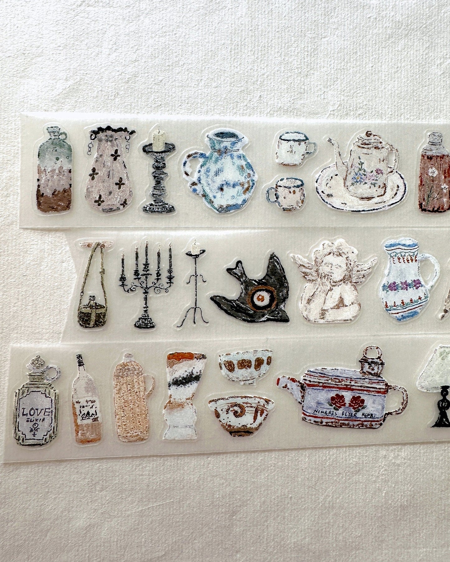 MuZiShan Studio - Antiques kiss-cut PET tape SAMPLES