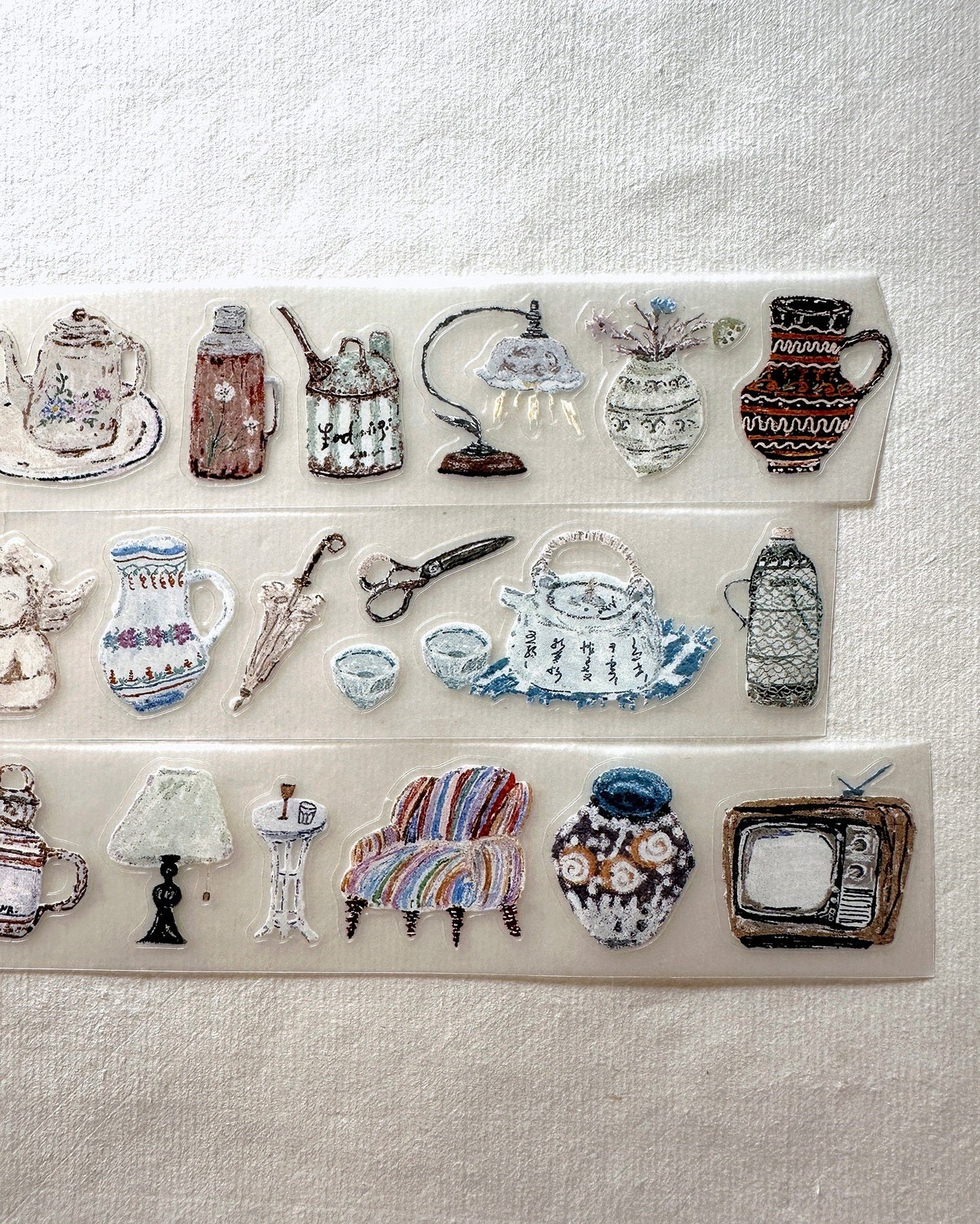 MuZiShan Studio - Antiques kiss-cut PET tape SAMPLES