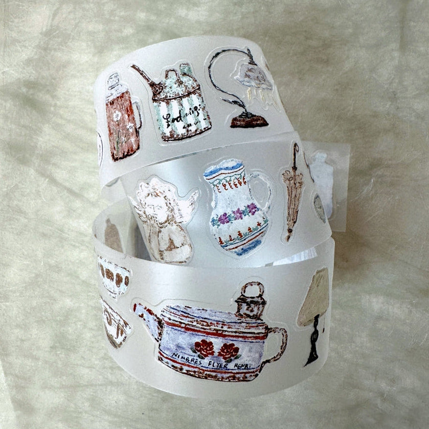 MuZiShan Studio - Antiques kiss-cut PET tape SAMPLES