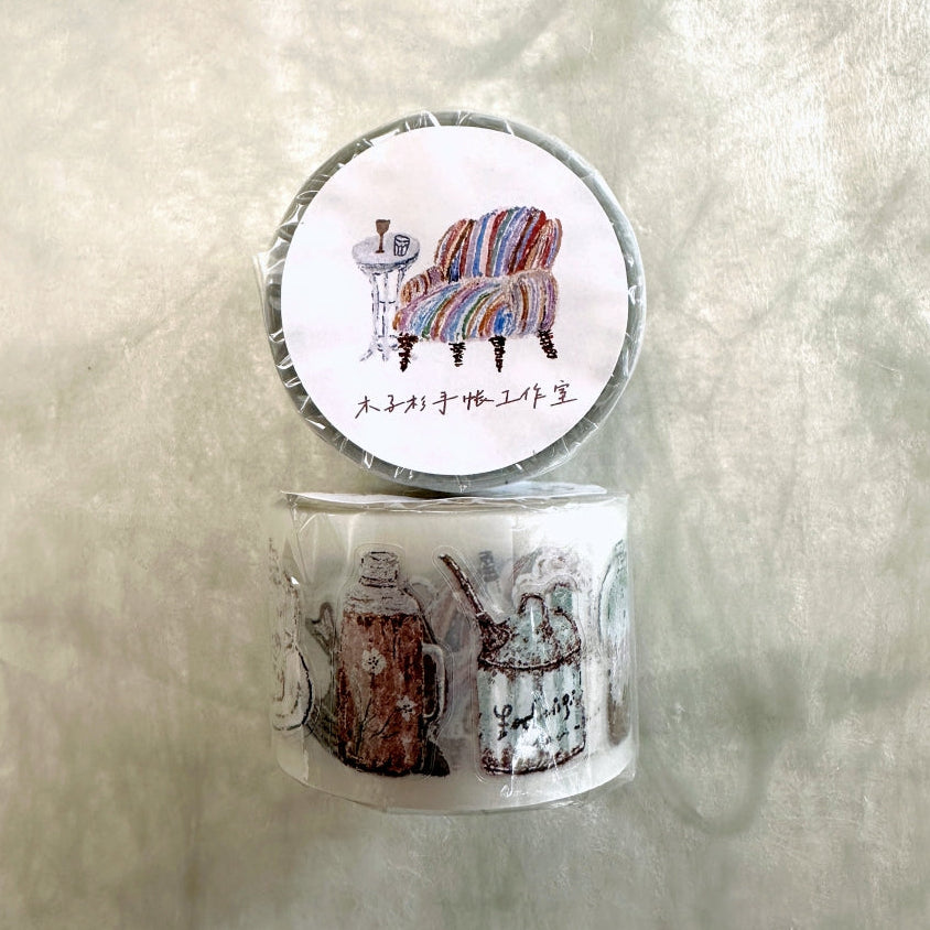 MuZiShan Studio - Antiques kiss-cut PET tape SAMPLES