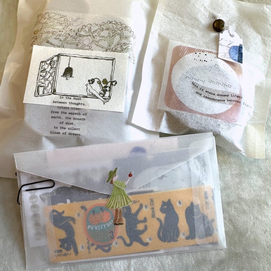 MuZiShan Studio - Fairy Tale of the Forest kiss-cut PET tape SAMPLES