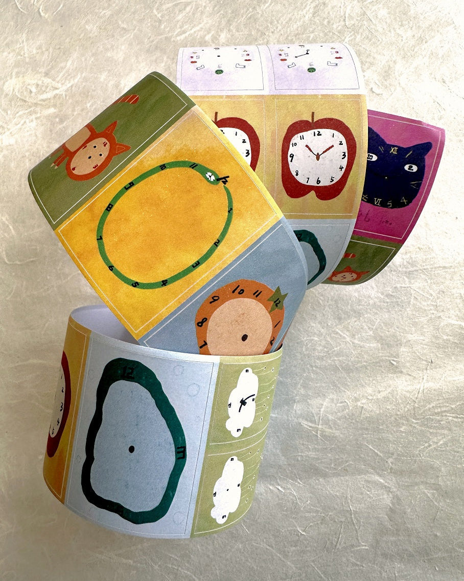 MuziShan Studio - Time kiss-cut paper tape SAMPLES