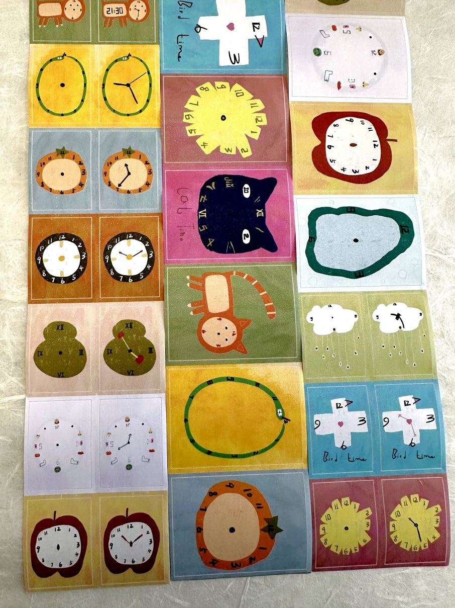 MuziShan Studio - Time kiss-cut paper tape SAMPLES