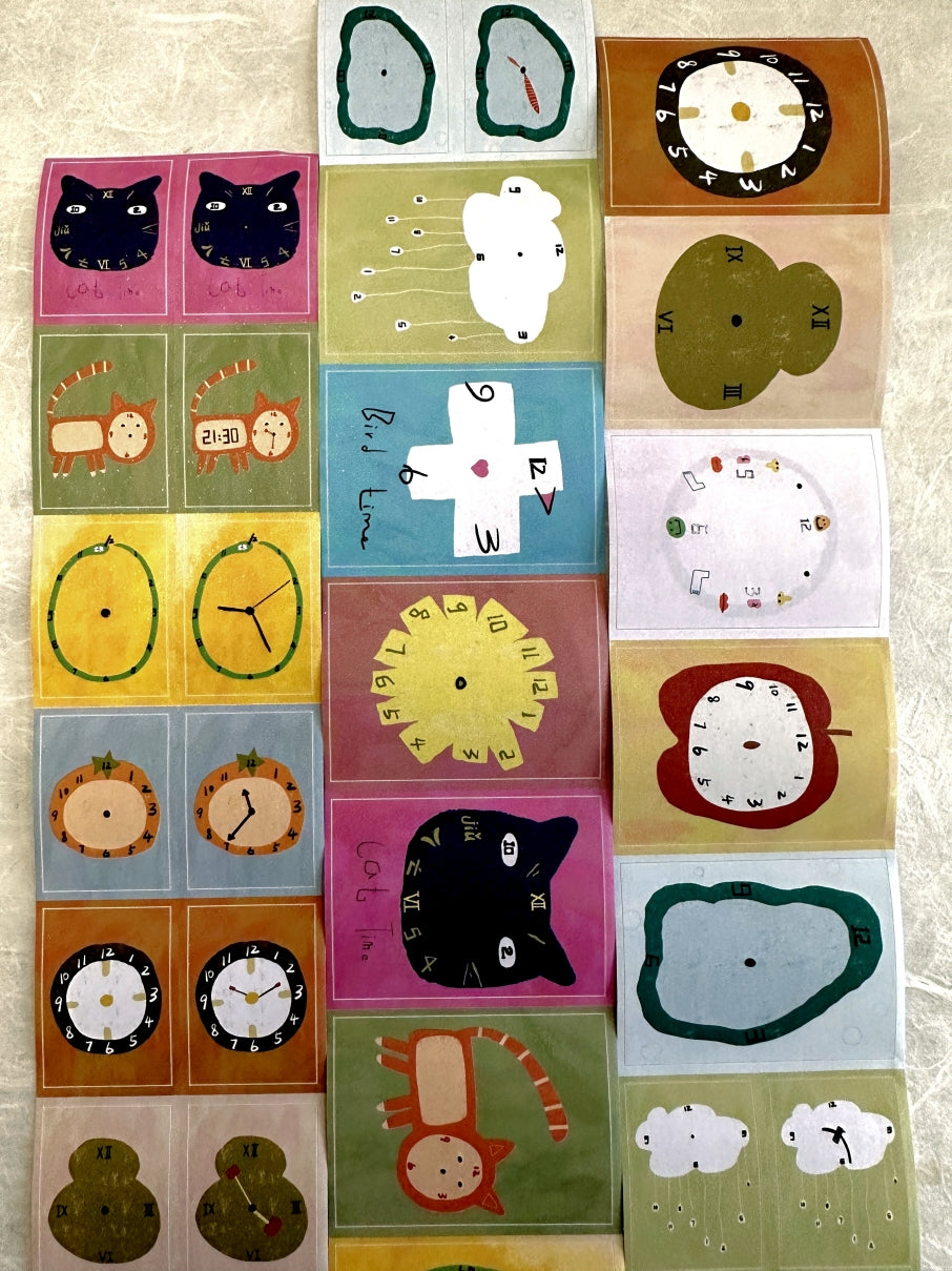 MuziShan Studio - Time kiss-cut paper tape SAMPLES