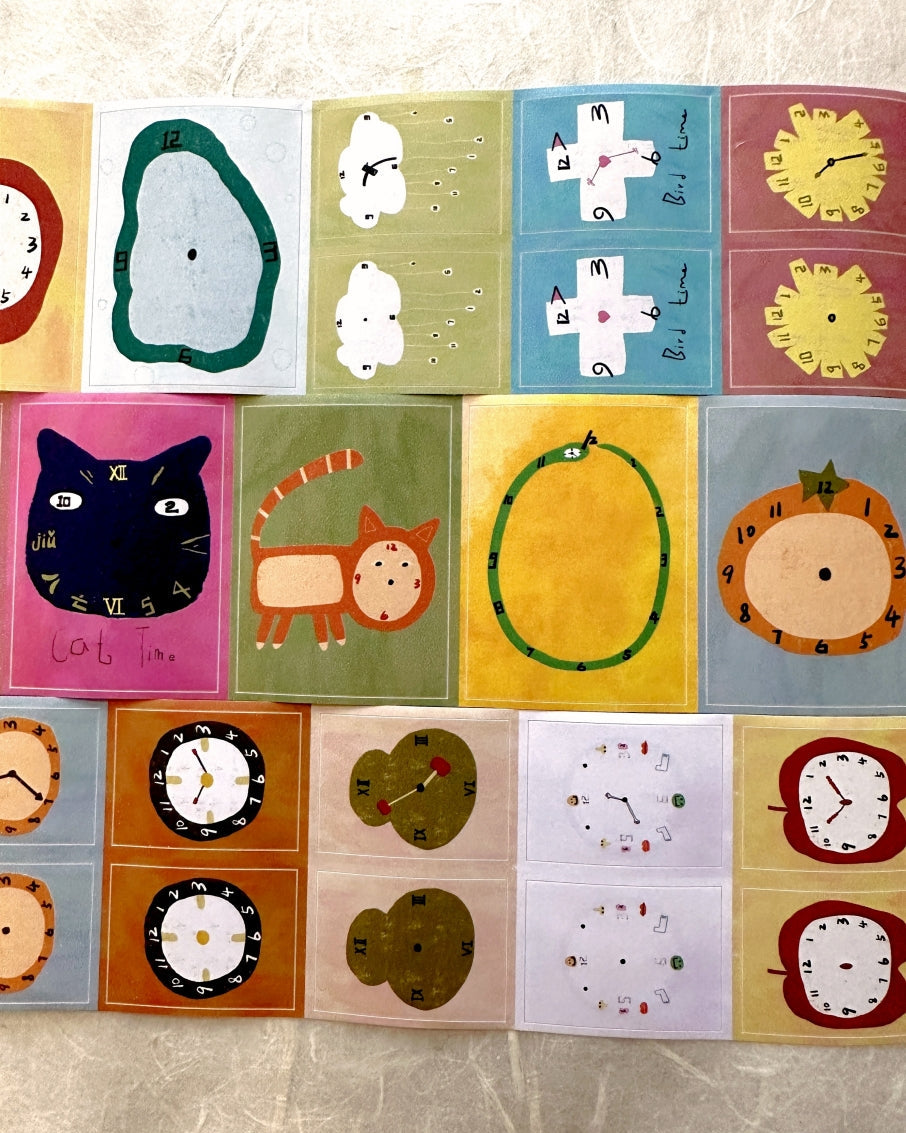MuziShan Studio - Time kiss-cut paper tape SAMPLES