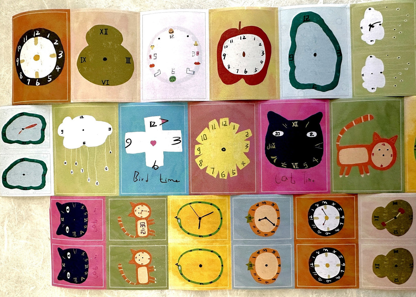 MuziShan Studio - Time kiss-cut paper tape SAMPLES