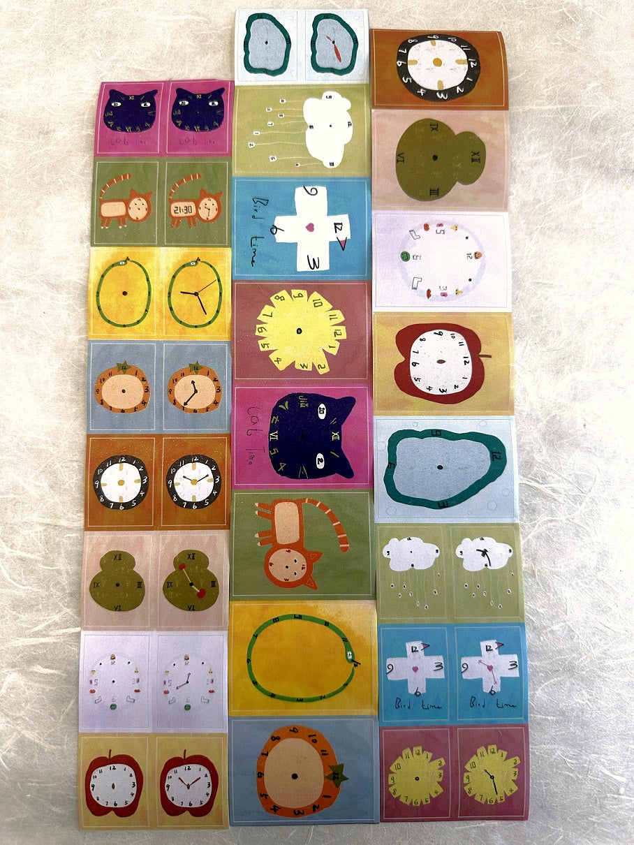 MuziShan Studio - Time kiss-cut paper tape SAMPLES