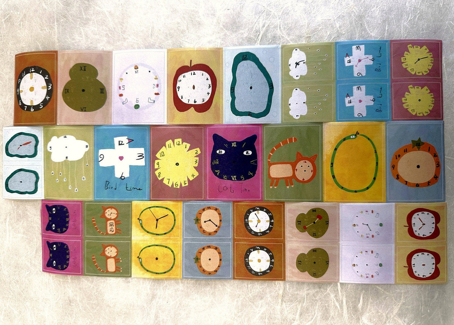 MuziShan Studio - Time kiss-cut paper tape SAMPLES