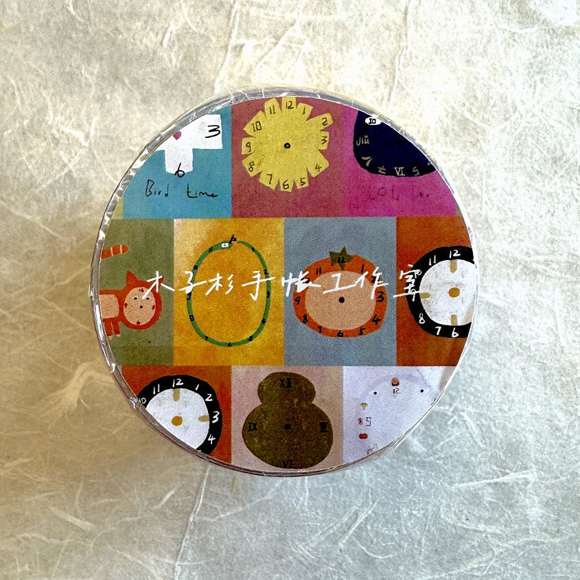 MuziShan Studio - Time kiss-cut paper tape SAMPLES