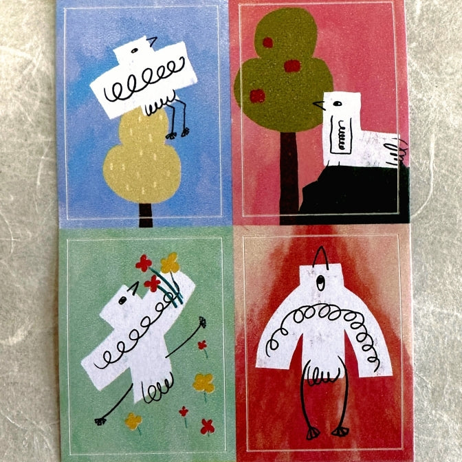 MuziShan Studio - Little Birds kiss-cut paper tape SAMPLES