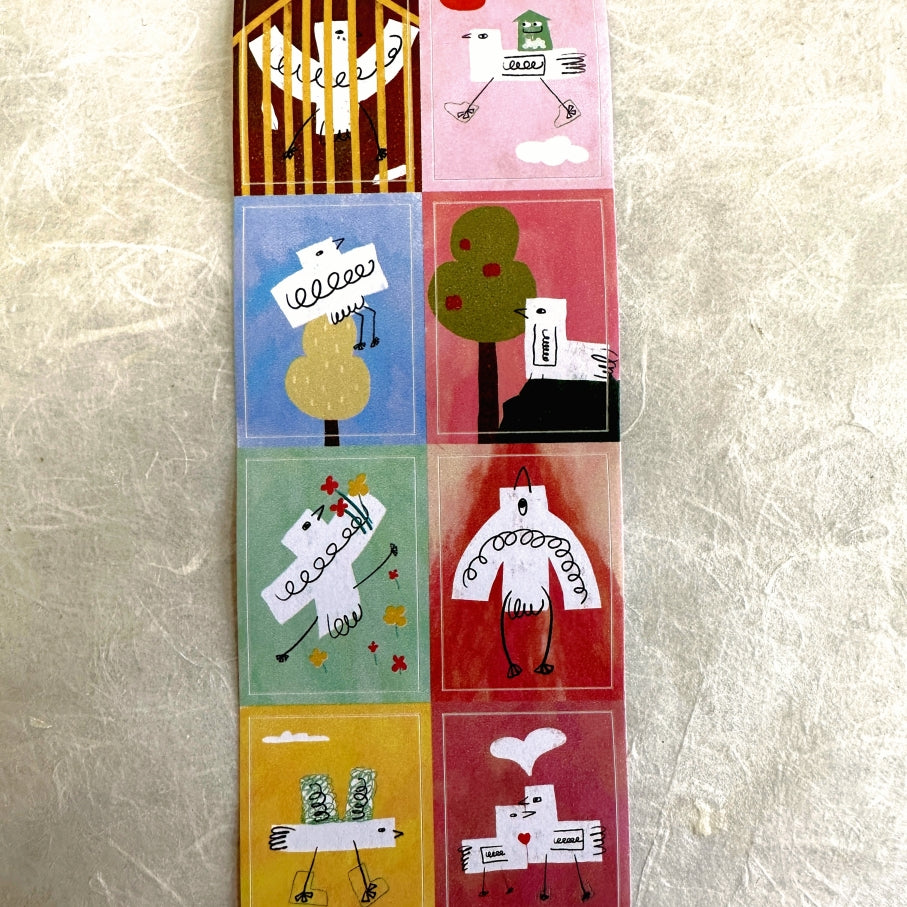 MuziShan Studio - Little Birds kiss-cut paper tape SAMPLES