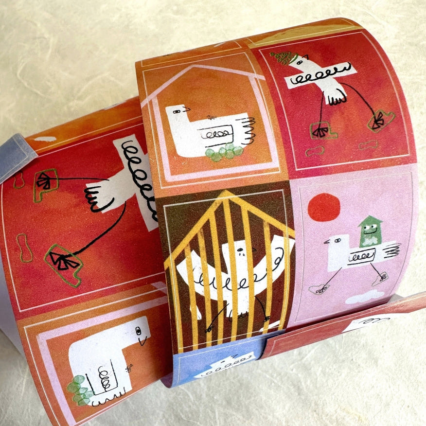 MuziShan Studio - Little Birds kiss-cut paper tape SAMPLES