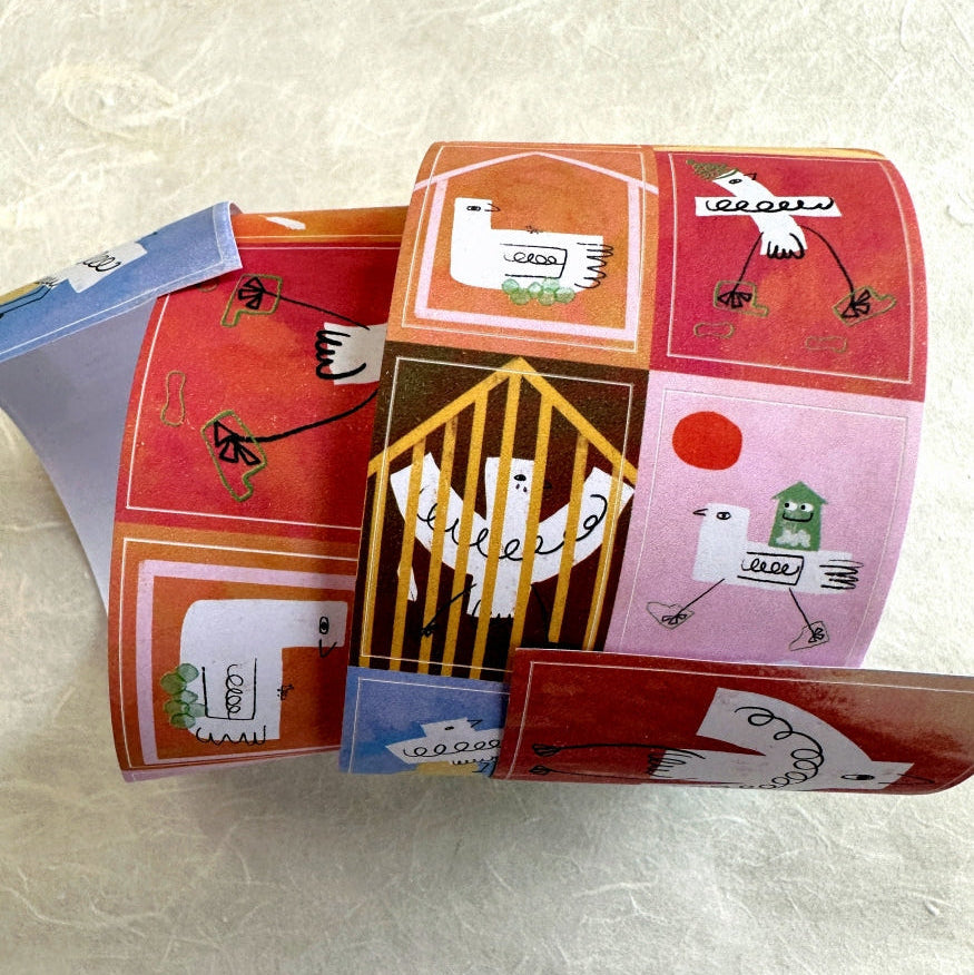 MuziShan Studio - Little Birds kiss-cut paper tape SAMPLES