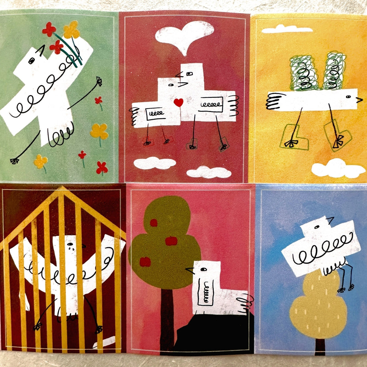 MuziShan Studio - Little Birds kiss-cut paper tape SAMPLES