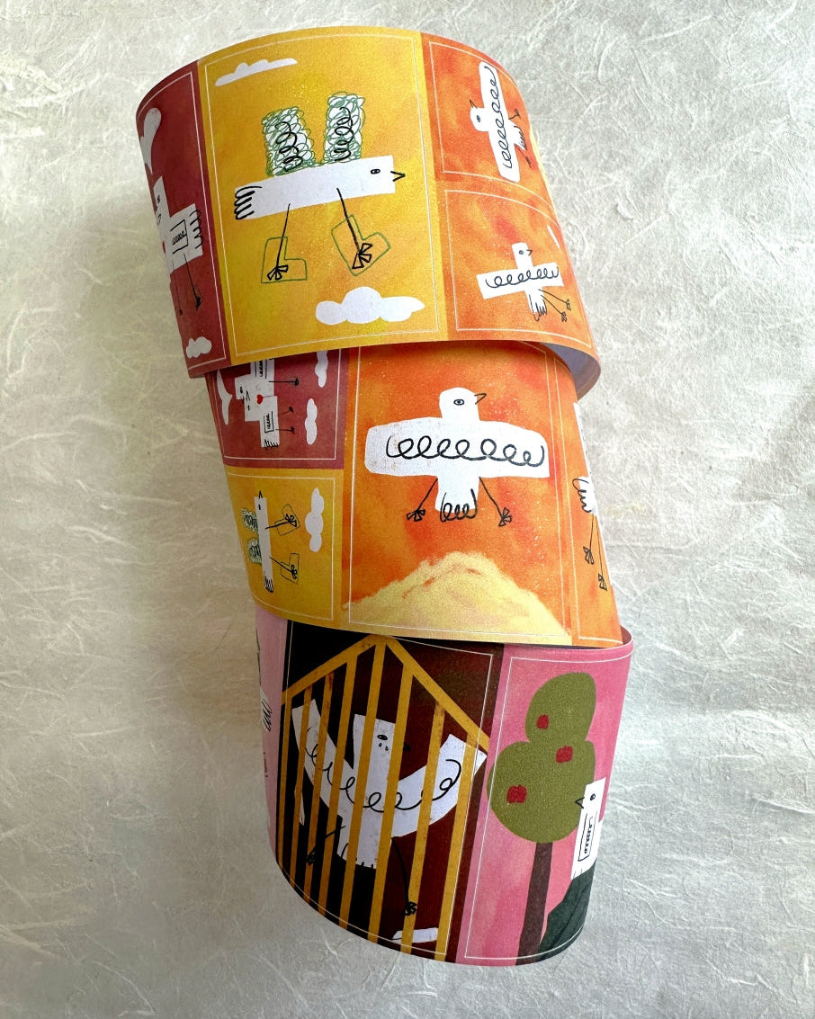 MuziShan Studio - Little Birds kiss-cut paper tape SAMPLES