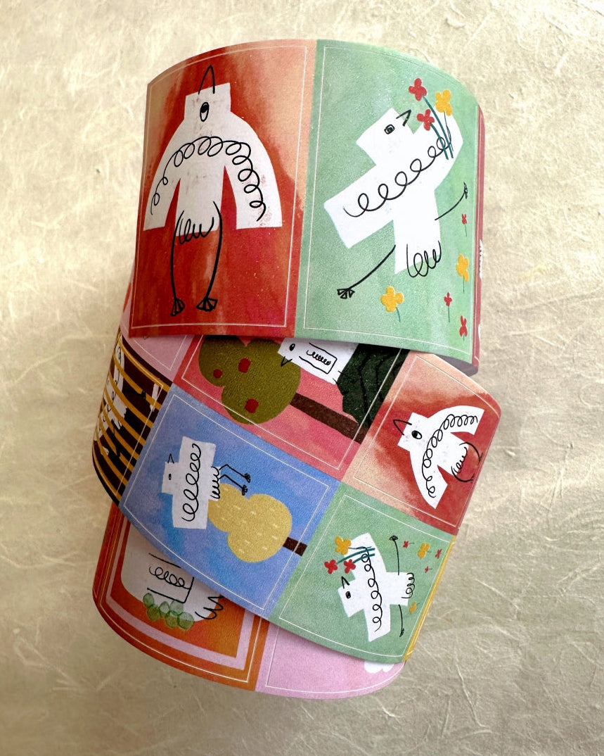 MuziShan Studio - Little Birds kiss-cut paper tape SAMPLES