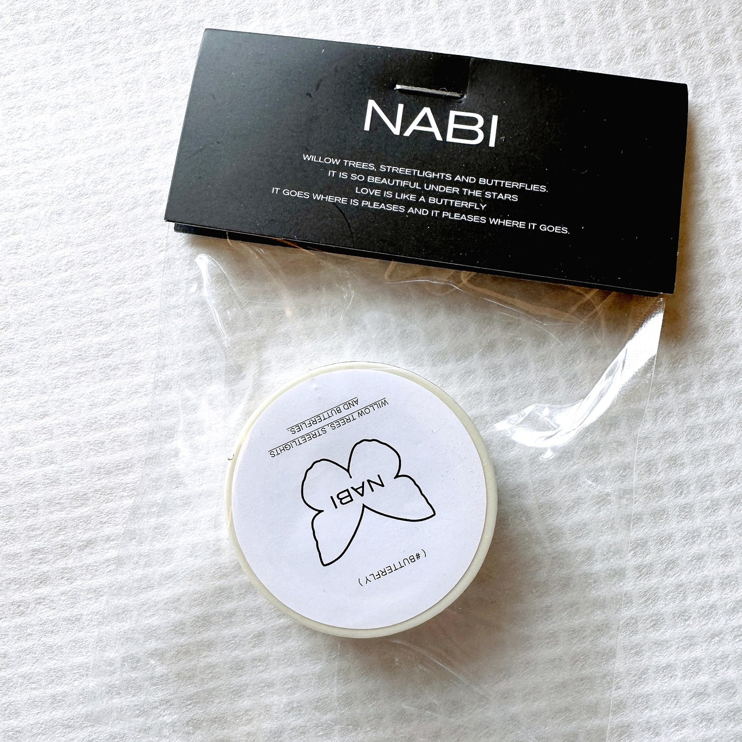 NABI - Willow Trees, Streetlights, and Butterflies slim washi tape SAMPLES