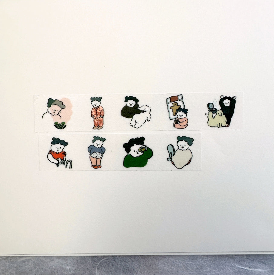 Nagaki Perm - Everyday Scenery washi tape SAMPLES