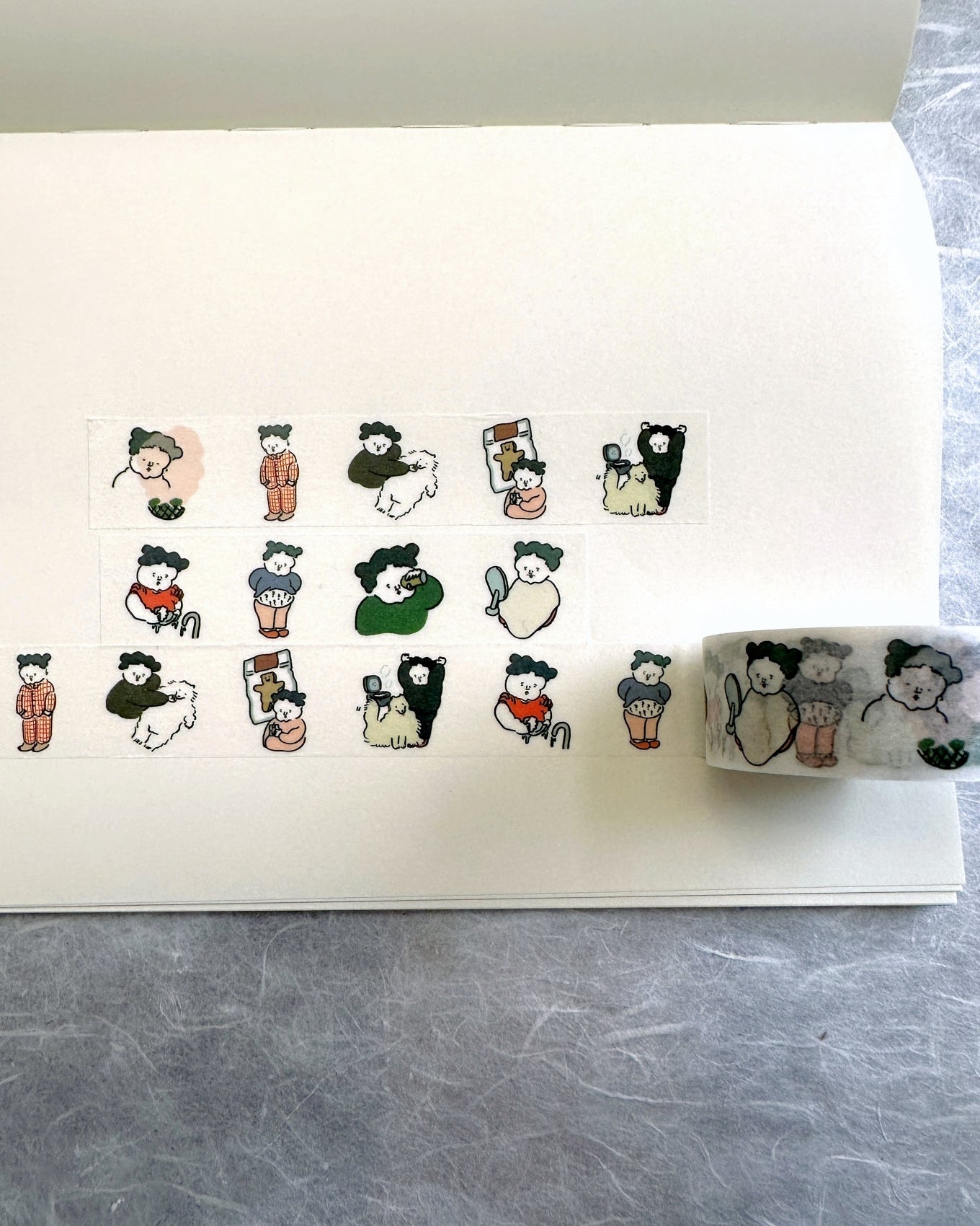 Nagaki Perm - Everyday Scenery washi tape SAMPLES