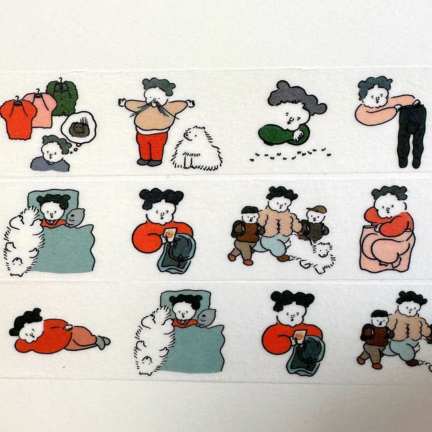 Nagaki Perm - Everyday Scenery 2 washi tape SAMPLES
