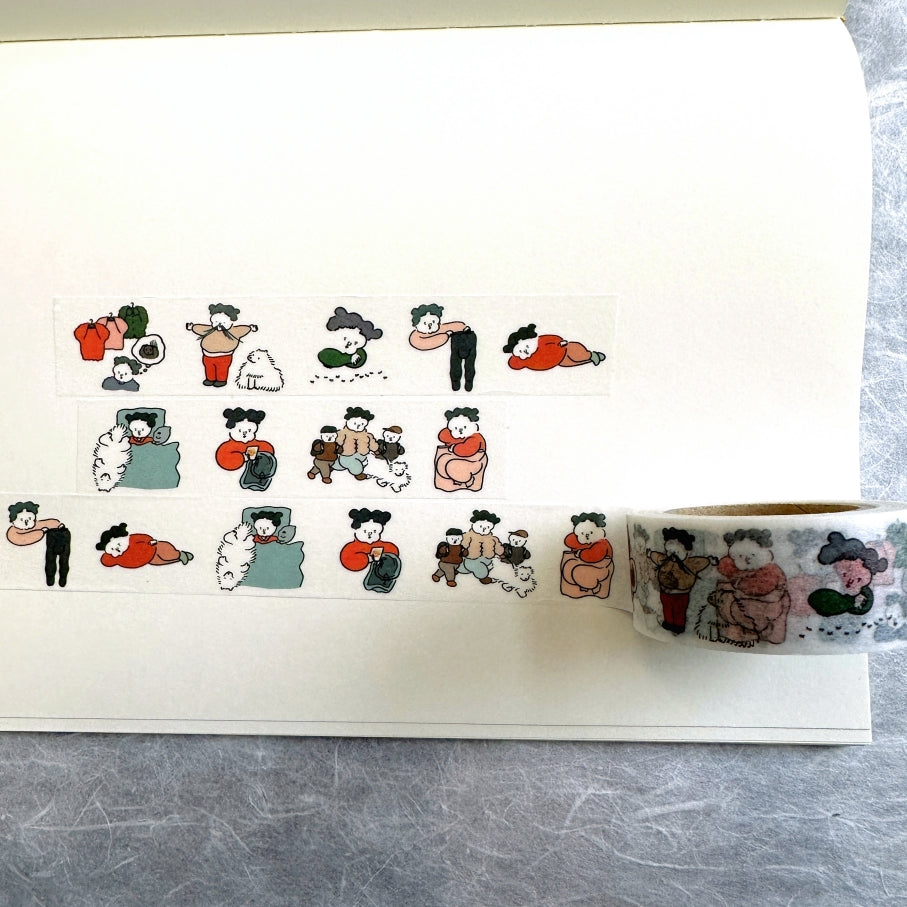 Nagaki Perm - Everyday Scenery 2 washi tape SAMPLES