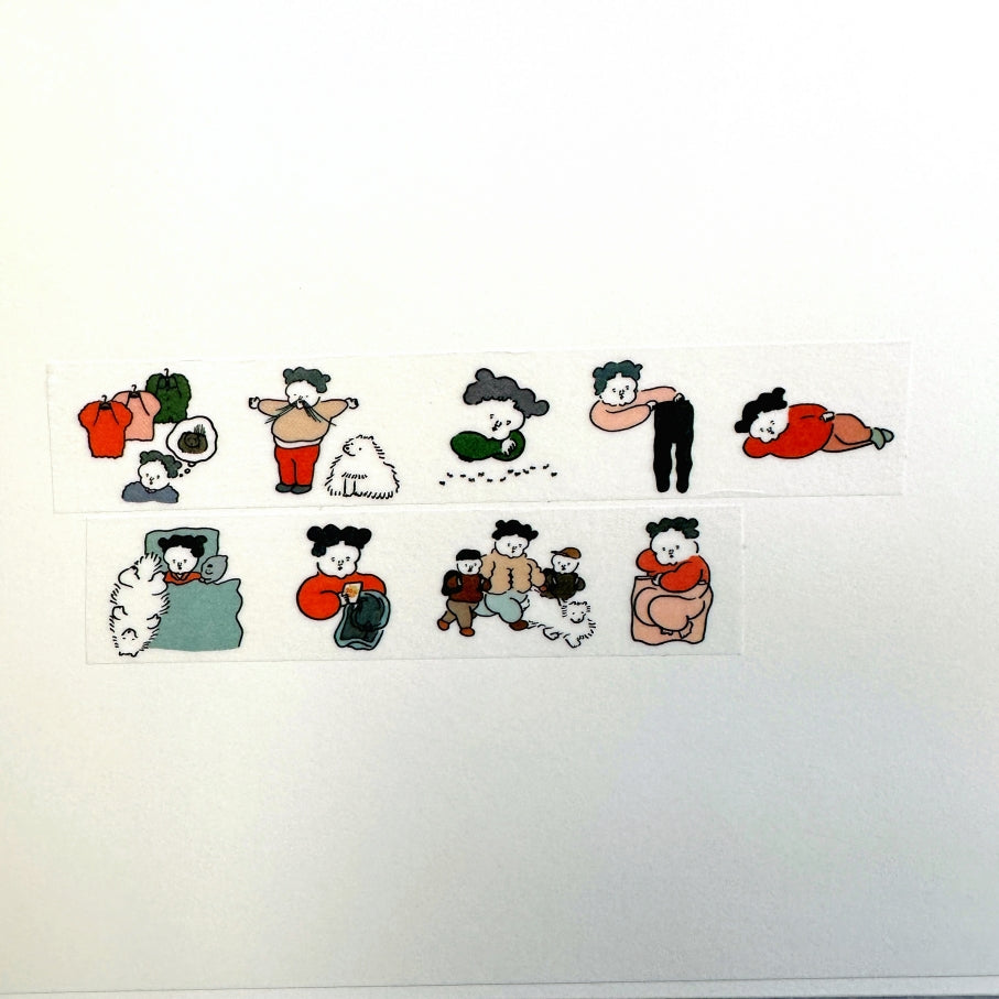Nagaki Perm - Everyday Scenery 2 washi tape SAMPLES