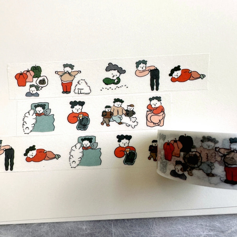Nagaki Perm - Everyday Scenery 2 washi tape SAMPLES
