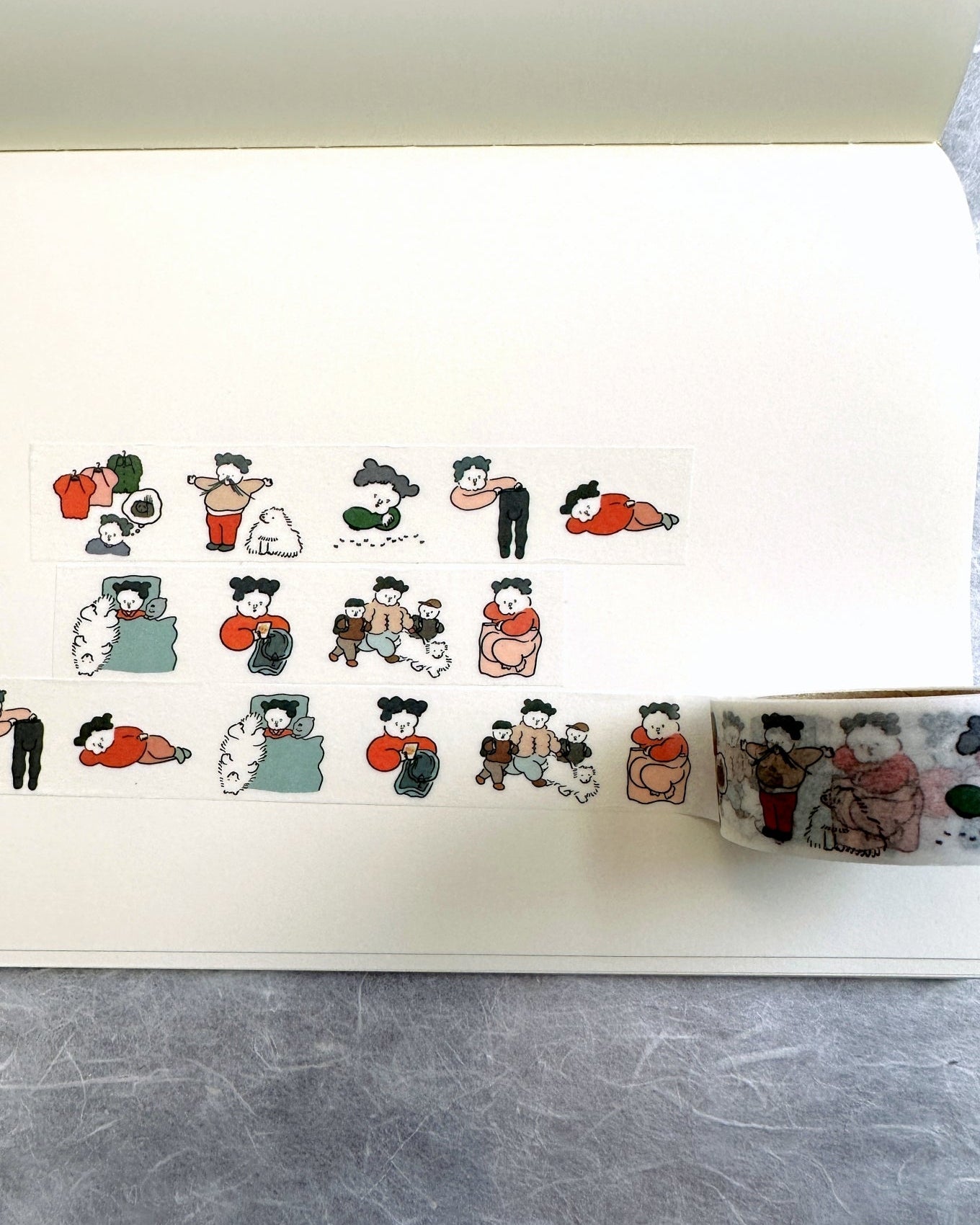 Nagaki Perm - Everyday Scenery 2 washi tape SAMPLES