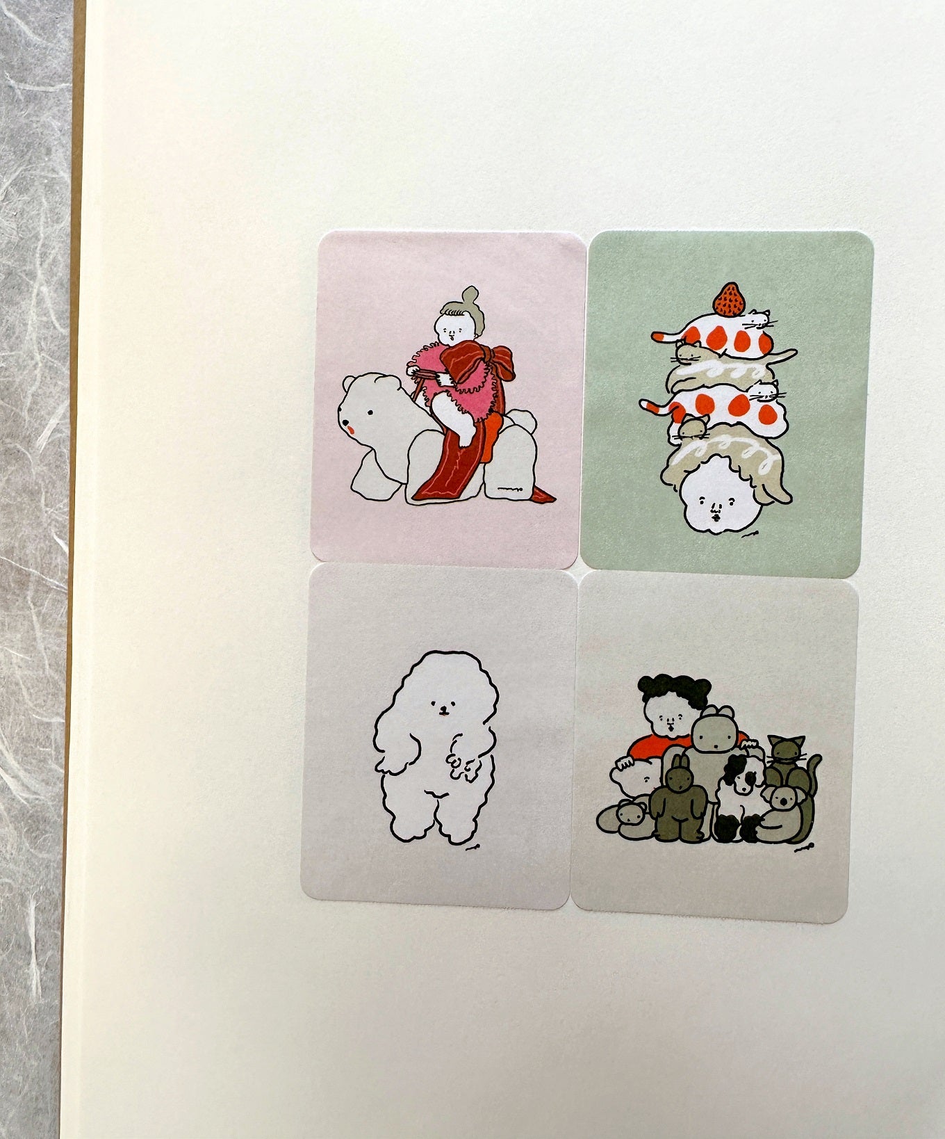 Nagaki Perm - Gentle Kanji sticky memo roll SAMPLES