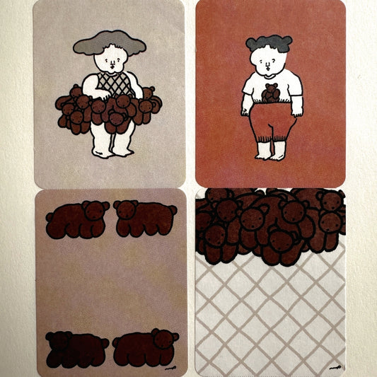 Nagaki Perm - Kumazukushi sticky memo roll SAMPLES