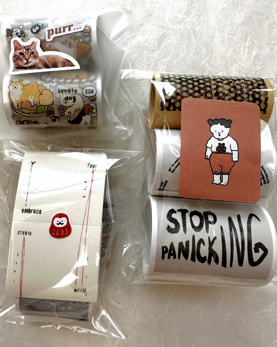 Nagaki Perm - Kumazukushi sticky memo roll SAMPLES